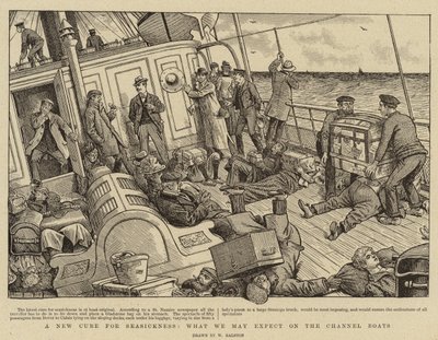 Een nieuwe remedie tegen zeeziekte, wat we kunnen verwachten op de Kanaalboten door William Ralston
